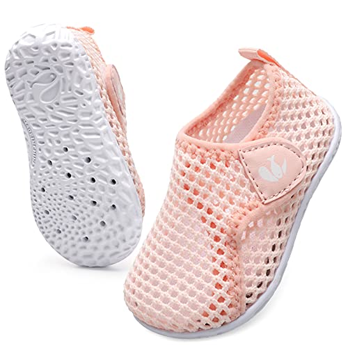 JIASUQI Waterproof Mesh Baby Walking Shoes - Pink