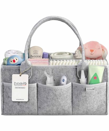 Neutral Baby Diaper Caddy Organizer - Baby Registry Essential
