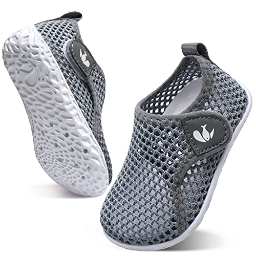 Quick-Dry Toddler Swim Shoes - Mesh Grey