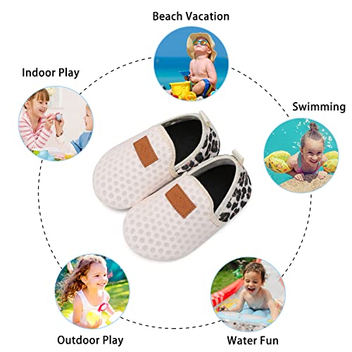 Toddler Girl Swim Aqua Water Shoes - Beige