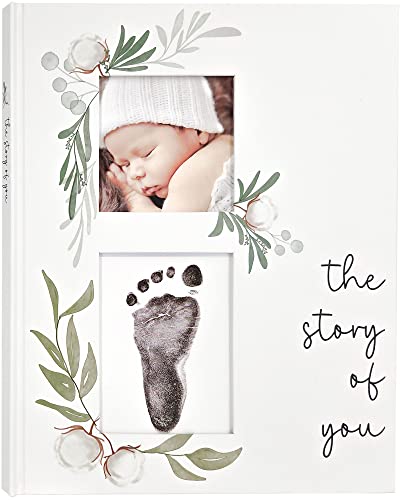 Modern Minimalist Baby Memory Book - Milestone Keepsake