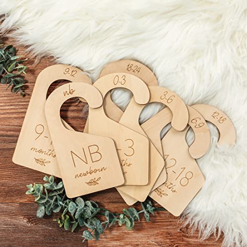 Wooden Baby Closet Dividers for Organizing Newborn Clothes