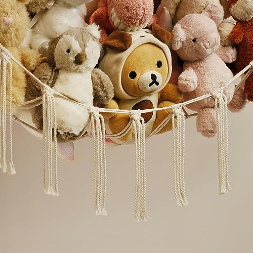 Large Stuffed Animal Storage Hammock for Kids
