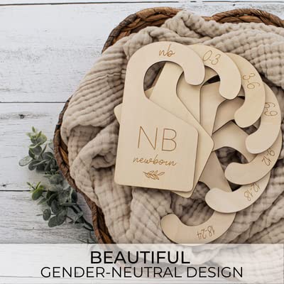Wooden Baby Closet Dividers for Organizing Newborn Clothes