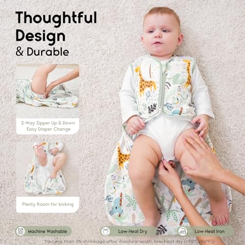 Yoofoss 0.5 TOG Baby Sleep Sack, Giraffe Design