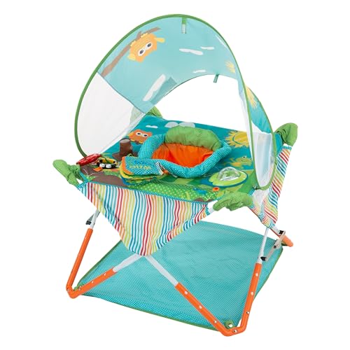 Portable Baby Activity Center with Canopy, Animals Theme