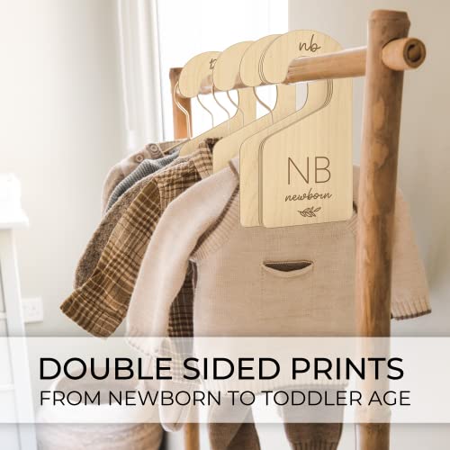 Wooden Baby Closet Dividers for Organizing Newborn Clothes