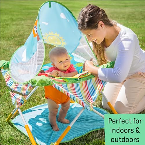 Portable Baby Activity Center with Canopy, Animals Theme