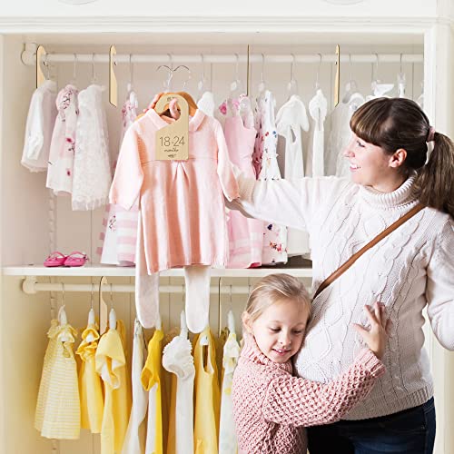 Wooden Baby Closet Dividers for Organizing Newborn Clothes