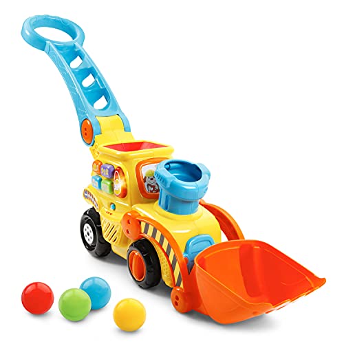 VTech Bulldozer Push & Pop Toy, Yellow