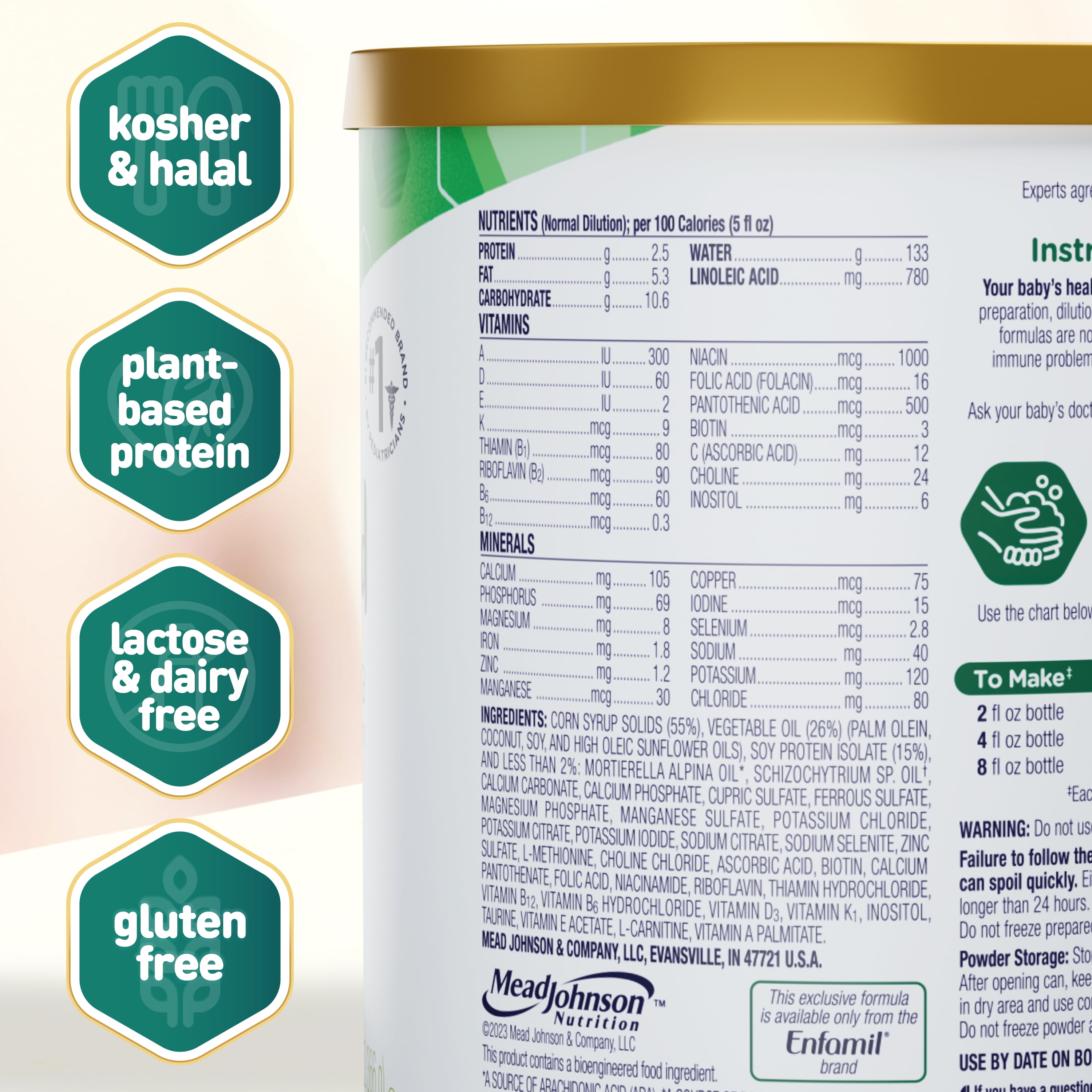 Enfamil ProSobee Soy Infant Formula, Lactose & Milk-Free