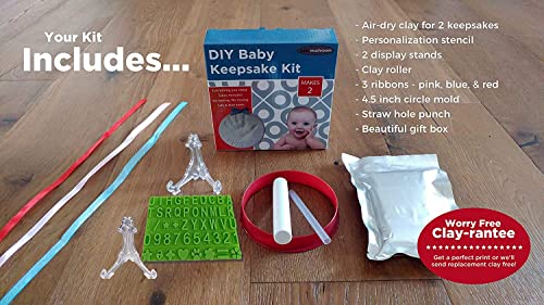 Baby Handprint Footprint Keepsake Kit with Stencils