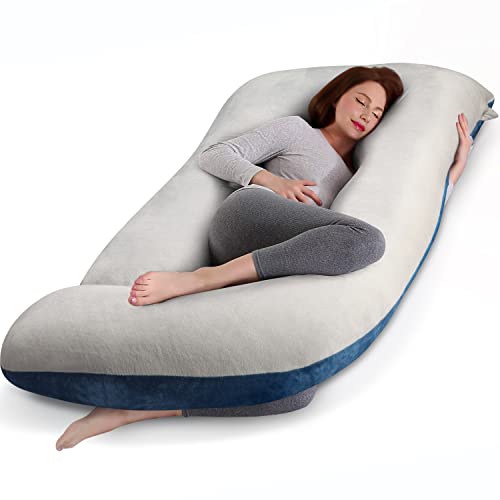 Cauzyart U-Shape Pregnancy Maternity Pillow- 55 Inches Support