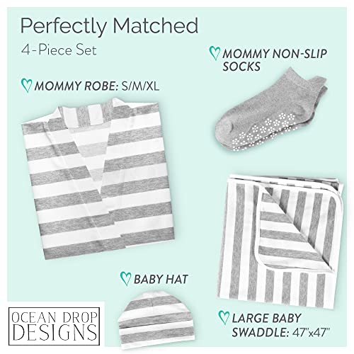 Ocean Drop Mommy and Me Cotton Robe Set