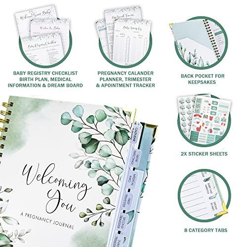 Charming Pregnancy Journal & Memory Book for First-Time Moms
