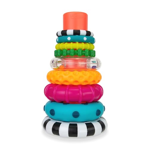 Sassy Circles Stacking Ring Toy Set, Age 6+