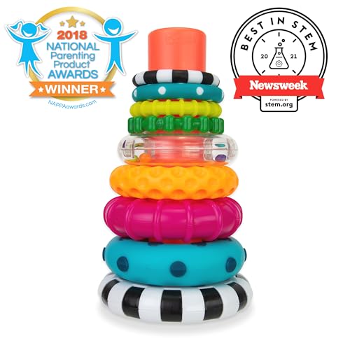 Sassy Stacks Circles Stacking Ring Toy for Babies