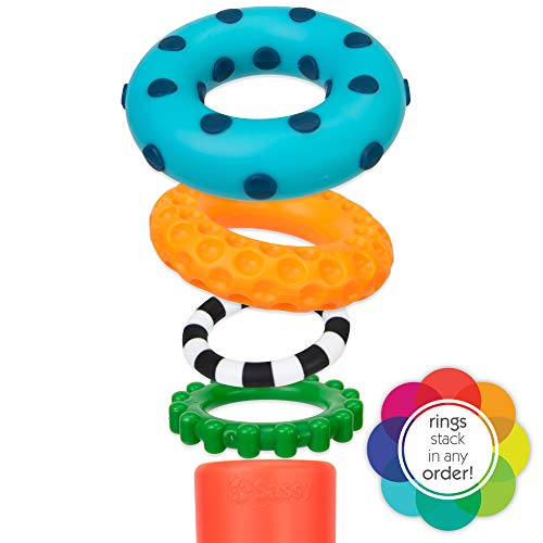 Sassy Stacks Circles Stacking Ring Toy for Babies