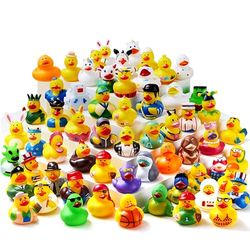 30 Pcs Rubber Ducks with Mesh Carry Bag