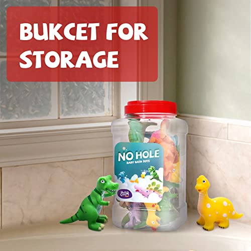 12 PCS Mold Free Baby Dinosaur Bath Toys
