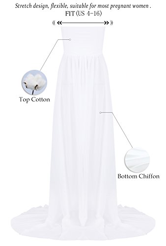 White Off Shoulder Maternity Dress for Photoshoot