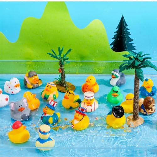 30 Pcs Rubber Ducks with Mesh Carry Bag