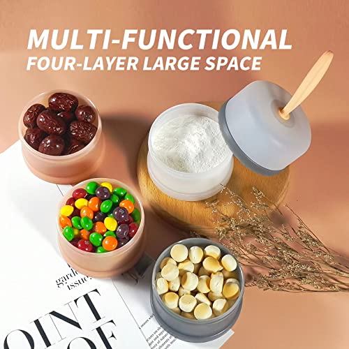 Portable Baby Formula Dispenser - Pink BPA Free Stackable