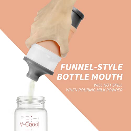 Portable Baby Formula Dispenser - Pink BPA Free Stackable