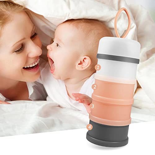 Portable Baby Formula Dispenser - Pink BPA Free Stackable