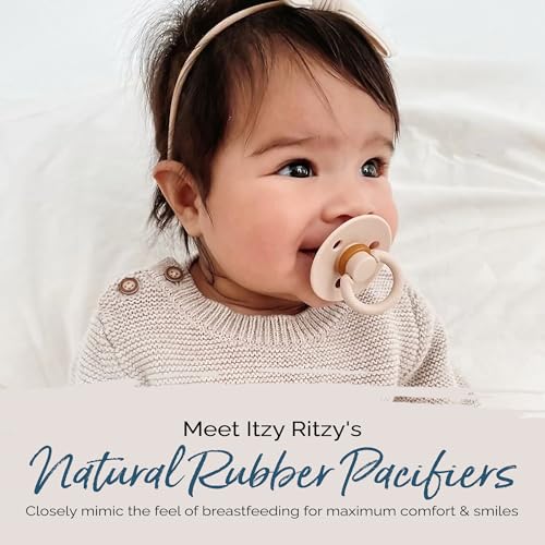 Itzy Ritzy Natural Rubber Pacifiers, Set of 2