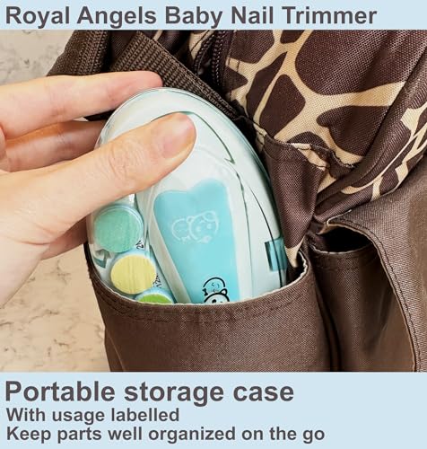 Royal Angels Baby 20-in-1 Electric Nail Clippers (Blue)