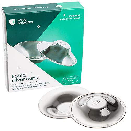 Koala Babycare Silver Nursing Cups - Soothe Cracked Nipples