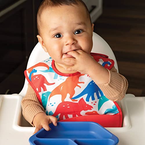 Silicone Pocket Bibs - Waterproof Food Catching Bibs