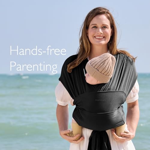 Momcozy Easy Wear Baby Wrap Carrier - Black
