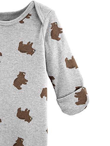Carter's Unisex Baby Cotton Sleeper Gown Trio - 0-3 Months