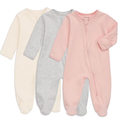 Aablexema Baby Footie Pajama with Mitten Cuffs