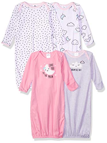 Gerber 4-Pack Gowns for Baby Girls