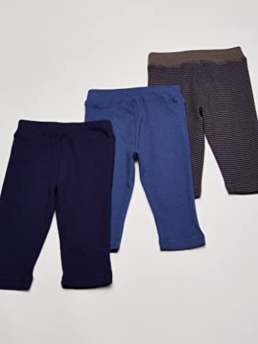 Hudson Baby Cotton Pants and Leggings, Charcoal Stripe