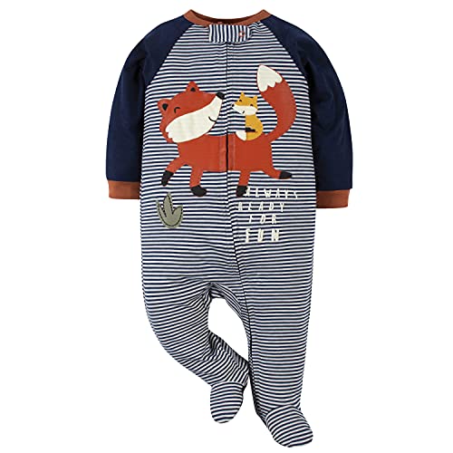 Gerber Baby Boys Blue Fox Sleep 'N Play - 0-3M