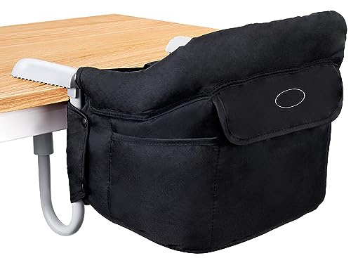 Portable Hook On High Chair for Babies (Black)