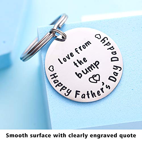 Daddy-to-Be Gift Keychain: Love from the Bump