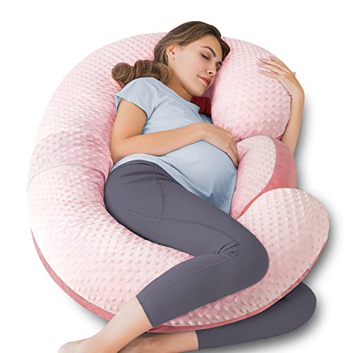 QUEEN ROSE E Pregnancy Body Pillow, Pink Velvet