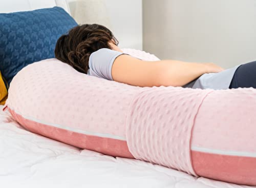 QUEEN ROSE E Pregnancy Body Pillow, Pink Velvet