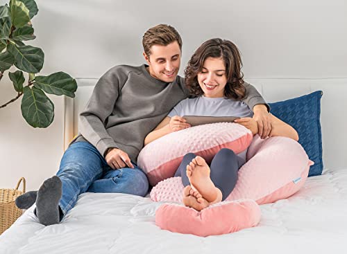 QUEEN ROSE E Pregnancy Body Pillow, Pink Velvet