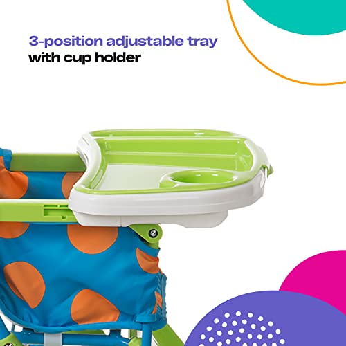 Cosco Deluxe High Chair with 3-Position Tray (Monster Syd)