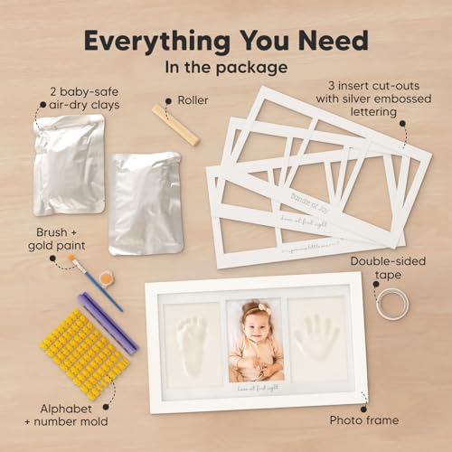 Personalized Baby Hand and Footprint Kit - Nursery Decor