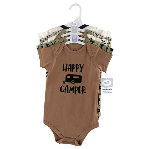 Unisex Happy Camper Cotton Bodysuits - 3-6 Months