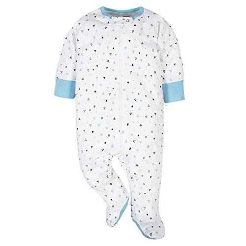 Baby boys 4-pack sleepers, blue elephant