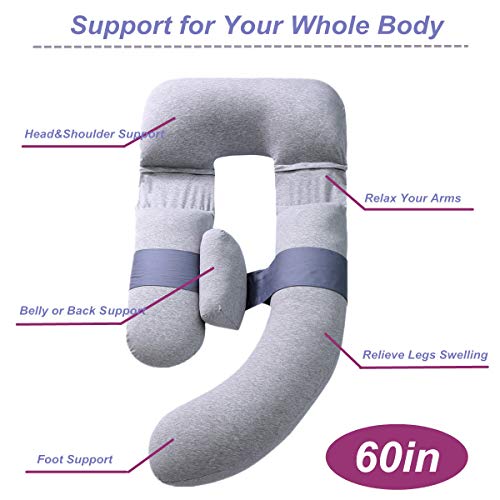 Pregnancy Pillow: U-Shaped Full Body Support for Maternity
