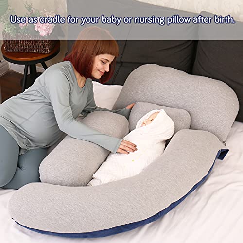Pregnancy Pillow: U-Shaped Full Body Support for Maternity